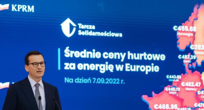 Założenia Tarczy Solidarnościowej premier Mateusz Morawiecki zaprezentował podczas konferencji 15 września. Fot. KPRM