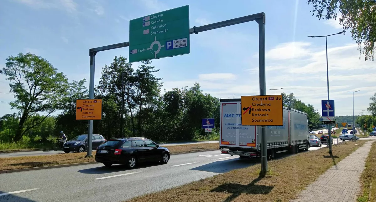 NEWS, Zamknięcie odcinka trasie Jaworzno Mysłowice - zdjęcie, fotografia