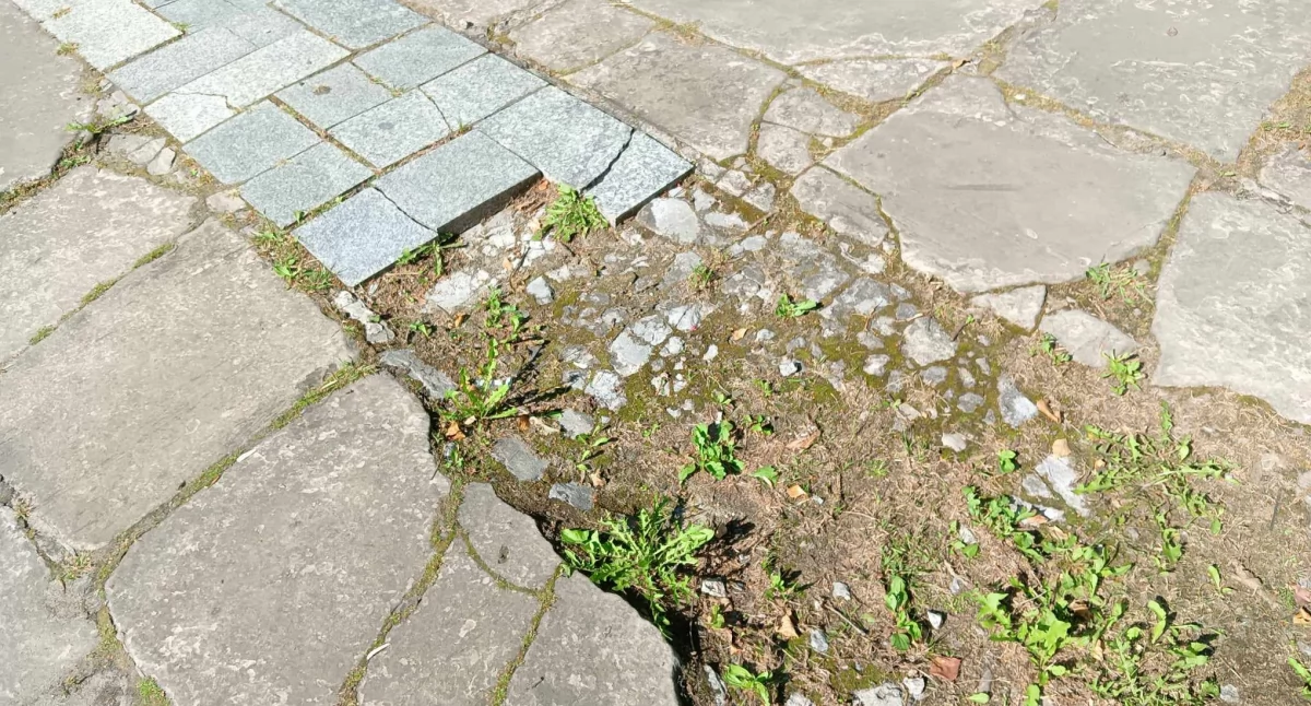 NEWS, Odrapane ławki krzywe płyty połamane schody Dlaczego może ładnie - zdjęcie, fotografia