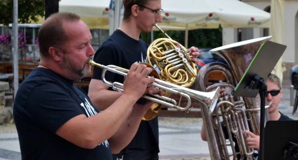 Koncert Brass band na Rynku w Mysłowicach w ramach MBOWŚ 2022