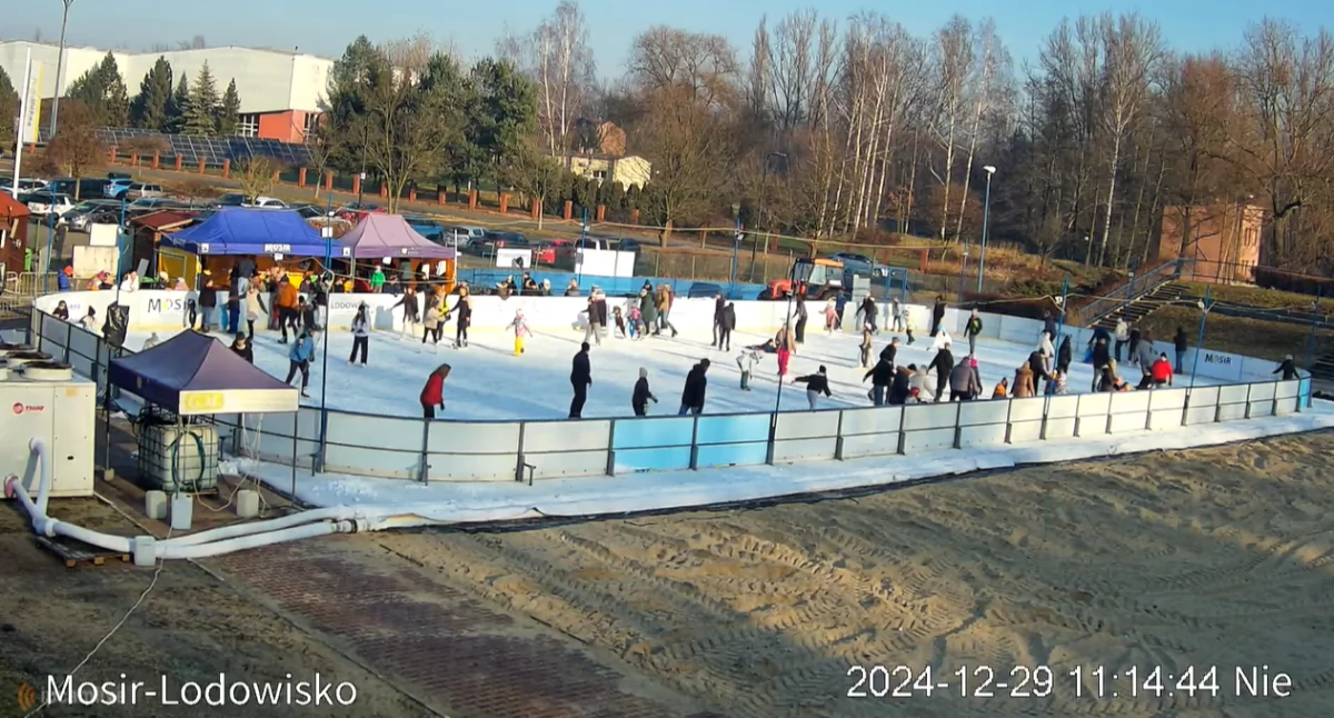Inne sporty, Lodowisko Parku Słupna kamery - zdjęcie, fotografia