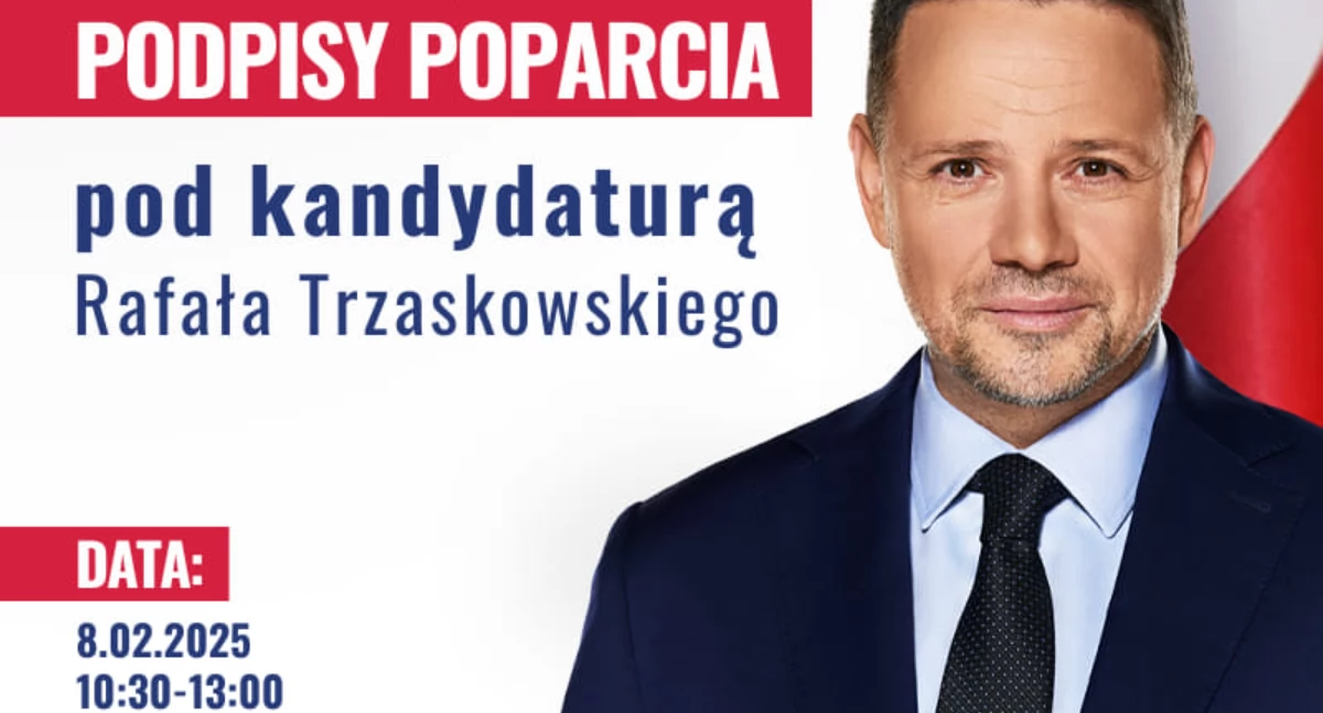 POLITYKA, Zbiórka podpisów poparcia Rafała Trzaskowskiego - zdjęcie, fotografia