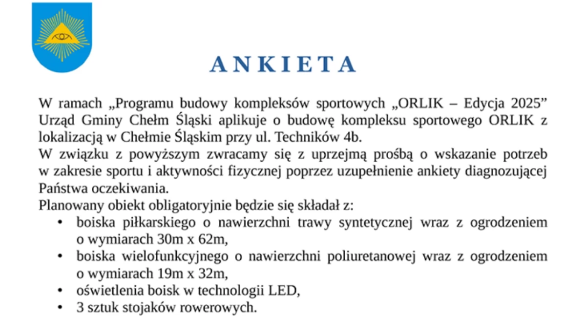 Piłka nożna, Orlik w Chełmie Śląskim - zdjęcie, fotografia