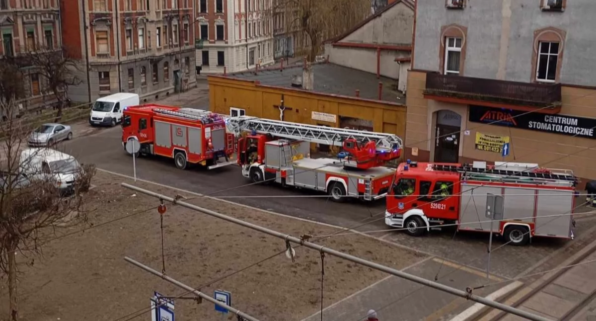Pożary straż pożarna, Zapach Bytomskiej miejscu zastępów straży pożarnej - zdjęcie, fotografia