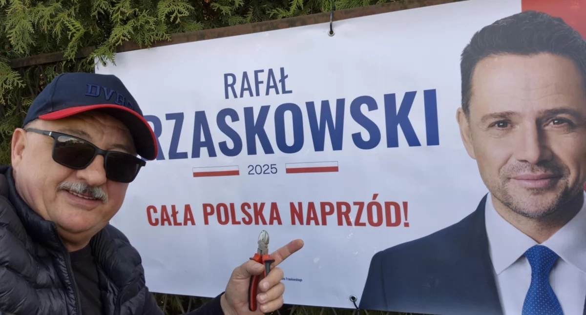 POLITYKA, Trzaskowski banerach - zdjęcie, fotografia