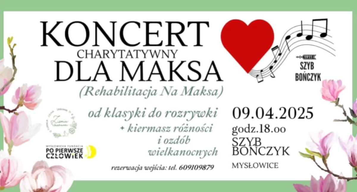 Koncerty i muzyka, Koncert Maksa Przyjdź posłuchaj dobrej muzyki wesprzyj rehabilitację młodego mysłowiczanina - zdjęcie, fotografia