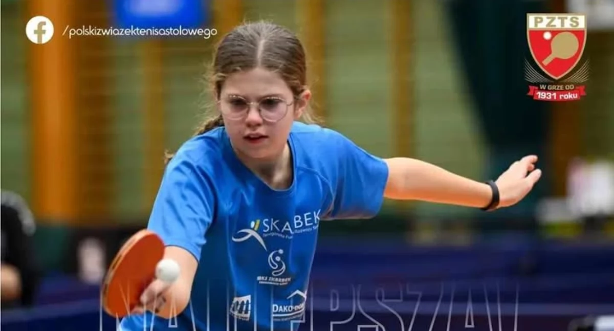 Tenis stołowy, Natalia Wszołek najlepszą tenisistką stołową Polsce! - zdjęcie, fotografia