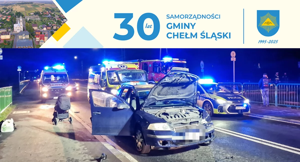 Komunikaty policji, Wypadek na Chełmskiej - zdjęcie, fotografia