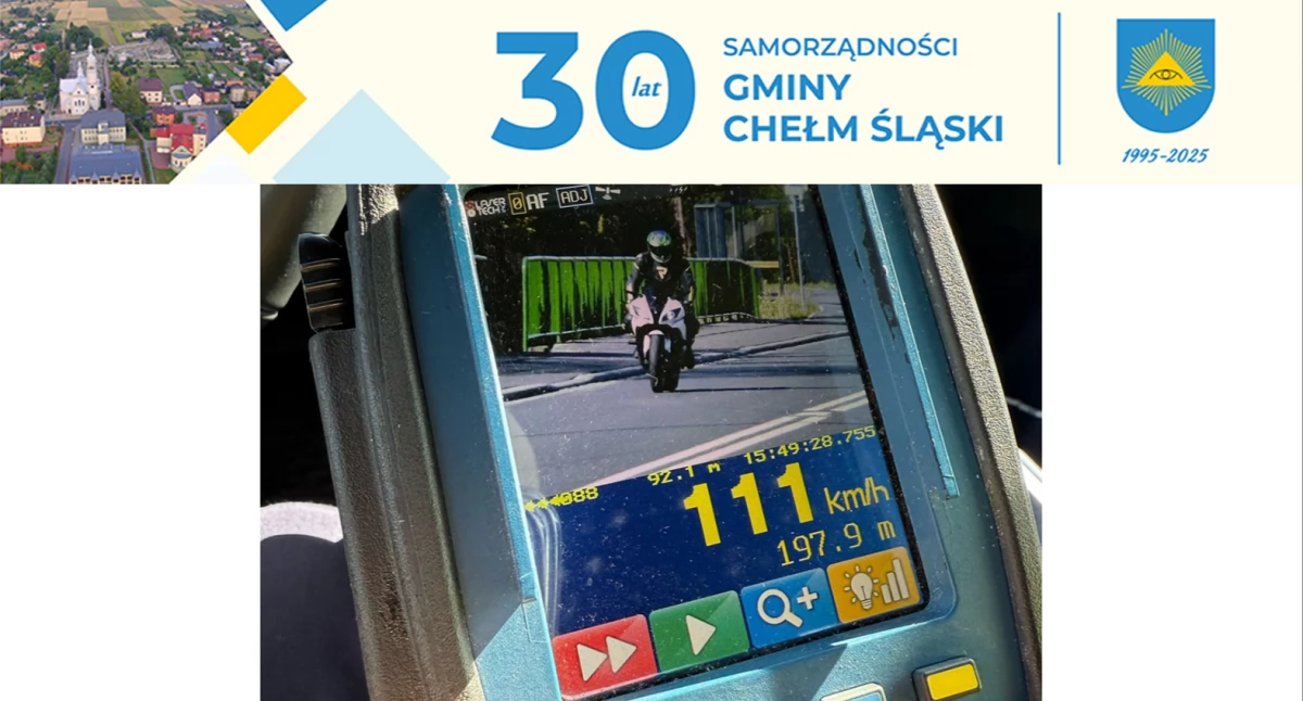 Komunikaty policji, 111 km/h w terenie zabudowanym - zdjęcie, fotografia