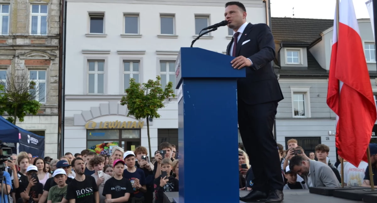 POLITYKA, Sławomira Mentzena Mysłowicach [zdjęcia] - zdjęcie, fotografia
