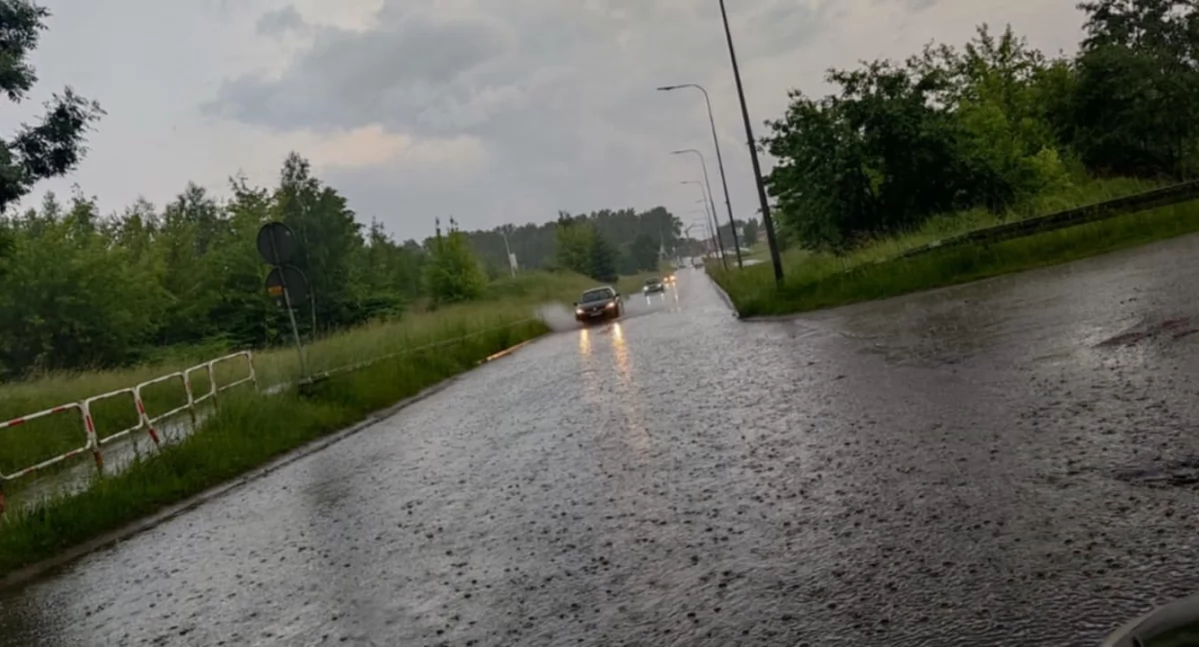 NEWS, Mysłowice zalane krótkiej ulewie - zdjęcie, fotografia