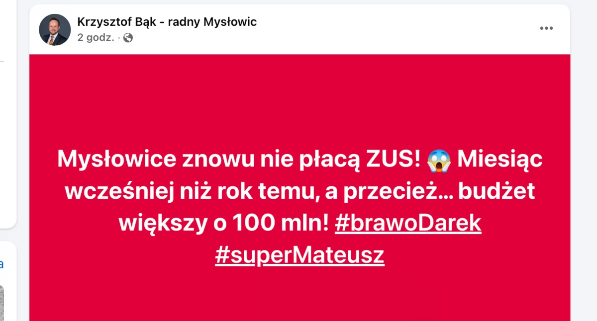 NEWS, owski alarm Mysłowice znowu płacą składek - zdjęcie, fotografia