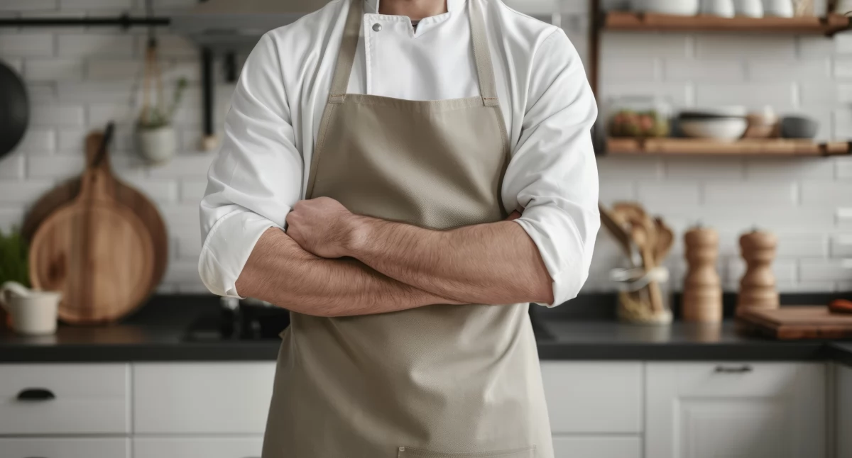 Informator gospodarczo reklamowy, Fartuchy prezent partnerów biznesowych branży gastronomicznej - zdjęcie, fotografia