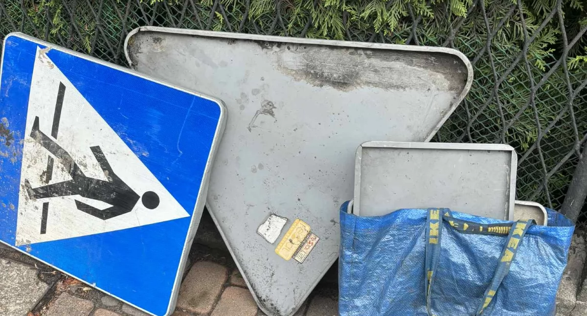 NEWS, Kradzież elementów infrastruktury drogowej udaremniona - zdjęcie, fotografia