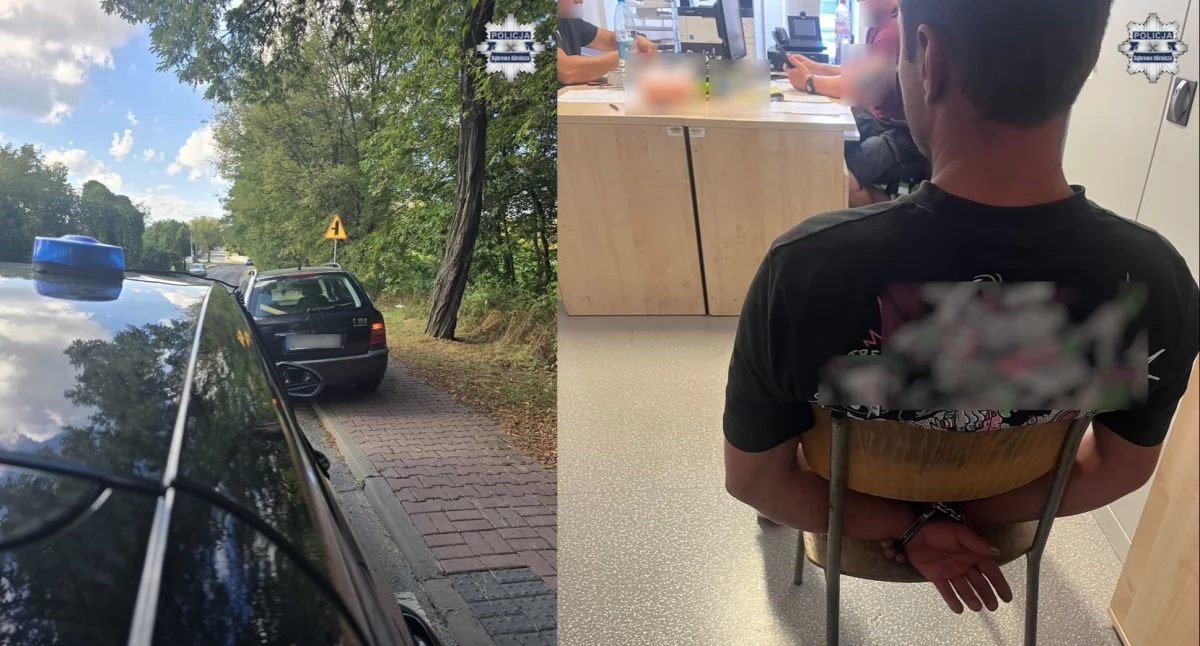 Kronika kryminalna, Jechał wężykiem miał trafił więzienia - zdjęcie, fotografia
