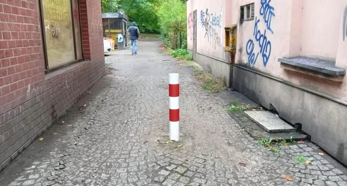 NEWS, Zamknięty drogowy skrót Starokościelnej Grunwaldzkiej - zdjęcie, fotografia