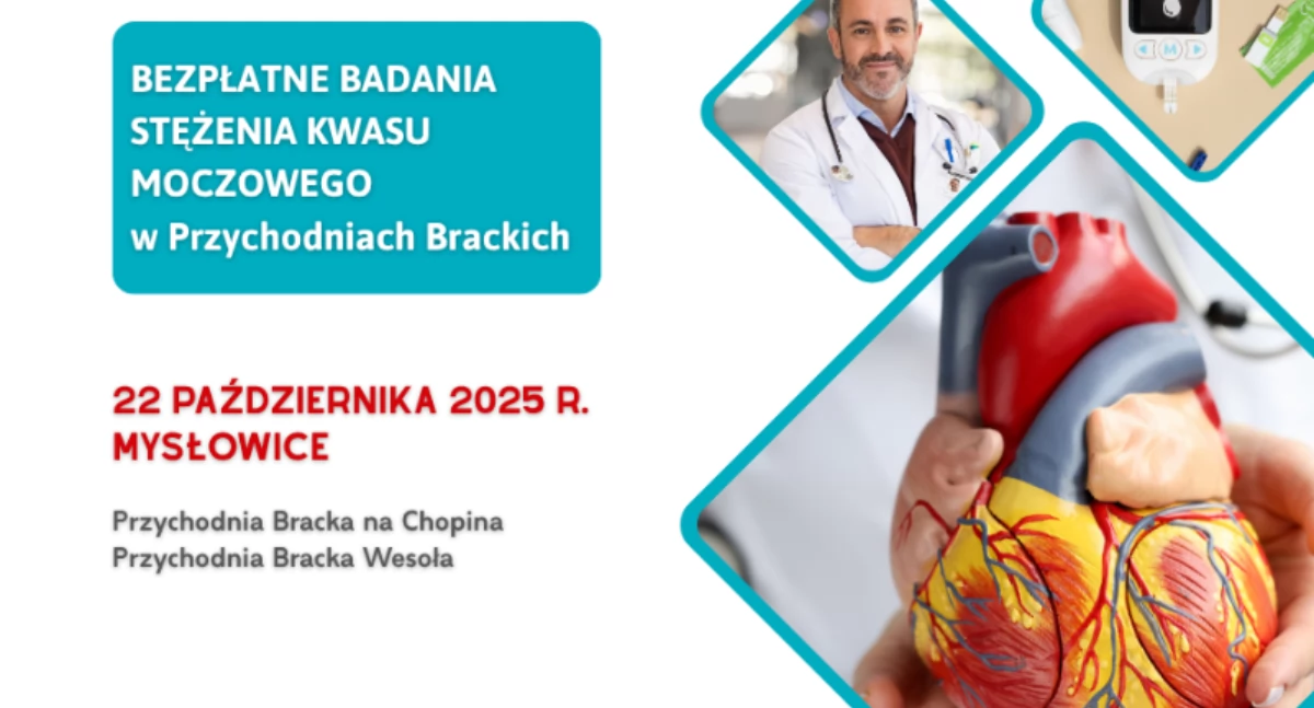 NEWS, Bezpłatne badania stężenia kwasu moczowego Mysłowicach - zdjęcie, fotografia