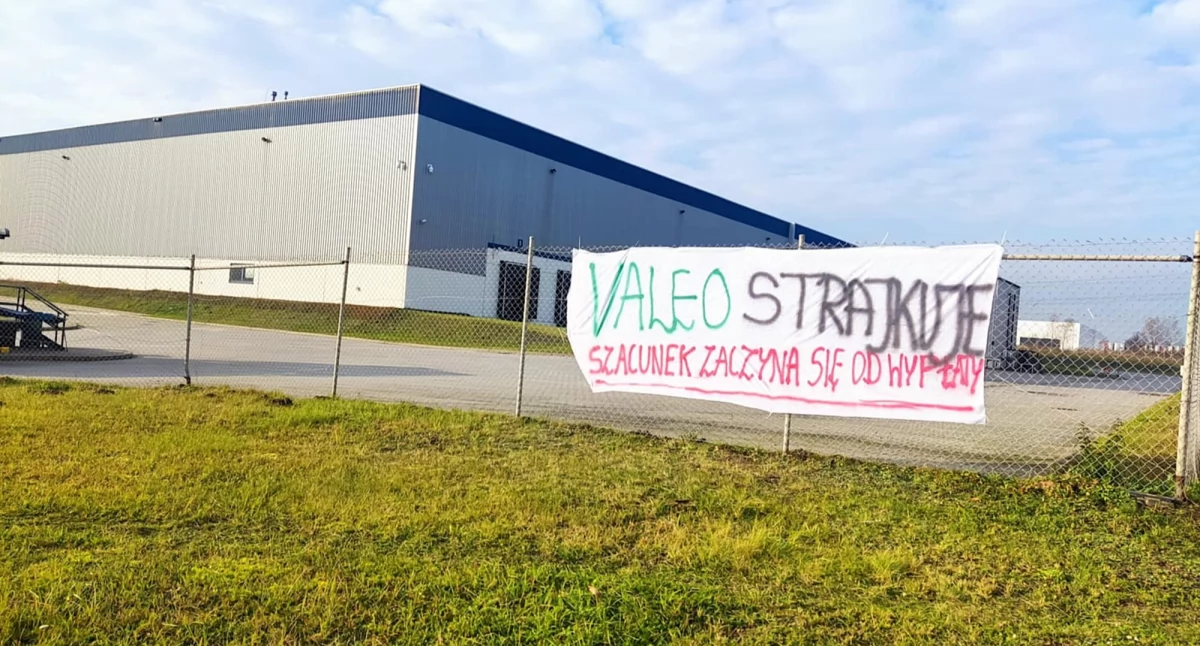 NEWS, Strajk generalny Valeo Protest Chrzanowie Mysłowicach Trzebini - zdjęcie, fotografia