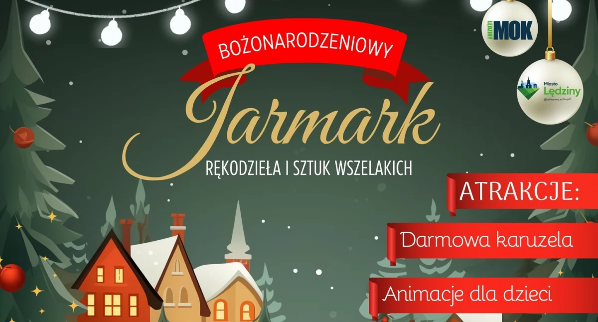 Rozrywka, Bożonarodzeniowy Jarmark w Lędzinach grudnia - zdjęcie, fotografia