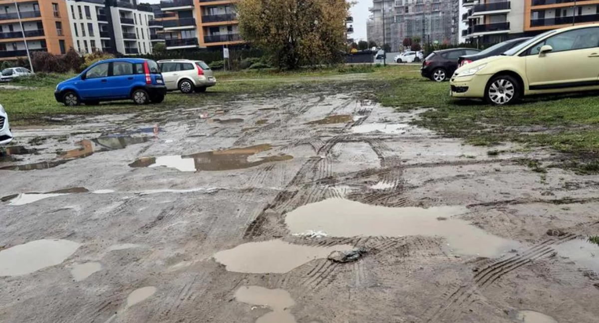 NEWS, Zmieńmy błoto parking - zdjęcie, fotografia