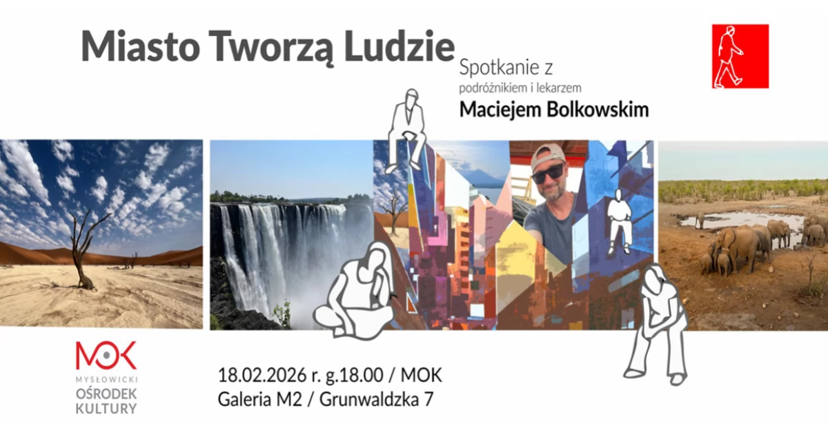 NEWS, Miasto tworzą ludzie spotkanie podróżnikiem lekarzem Maciejem Bolkowskim - zdjęcie, fotografia