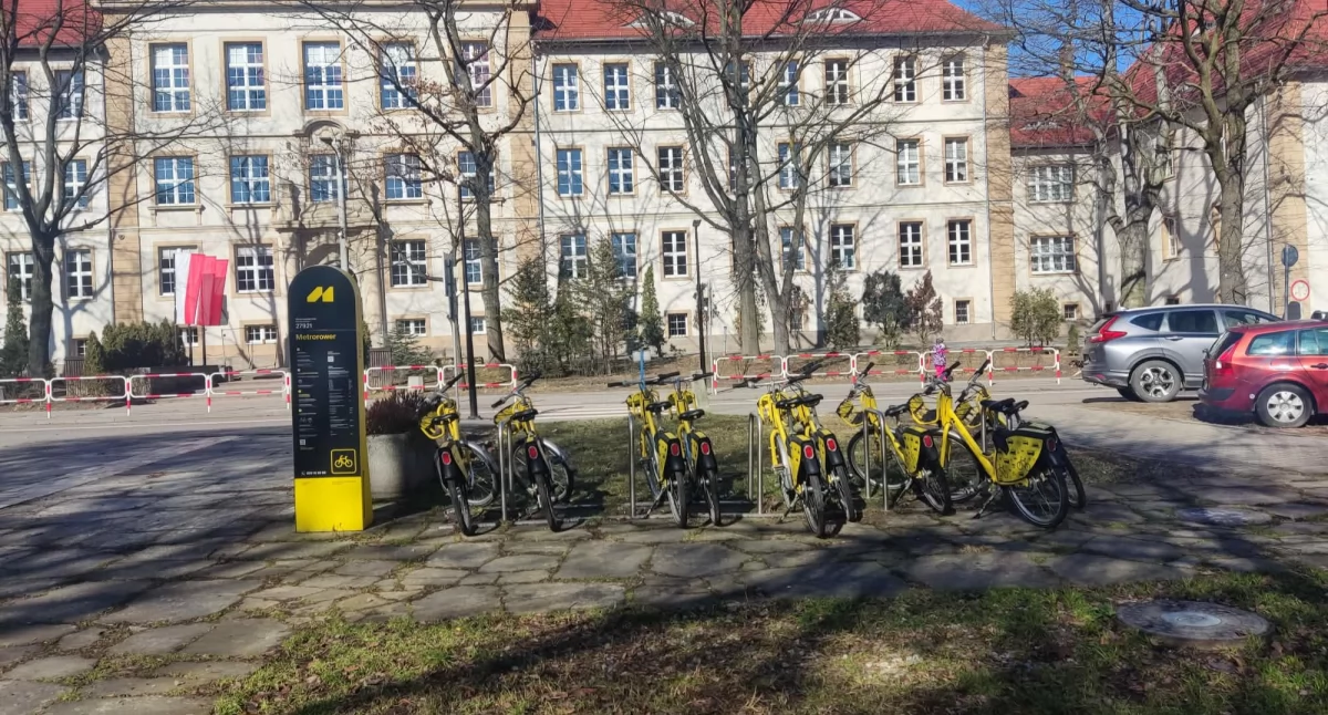 Stacja rowerowa na ul. Mickiewicza