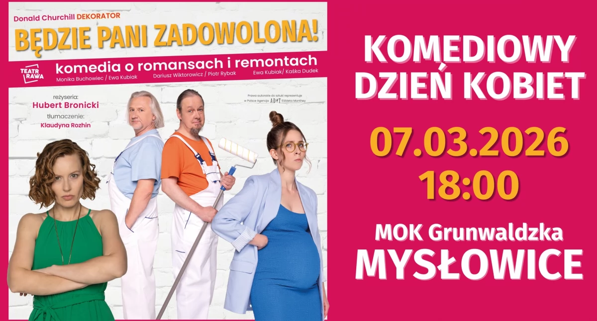 Rozrywka, Komediowy Dzień Kobiet Będzie Zadowolona - zdjęcie, fotografia