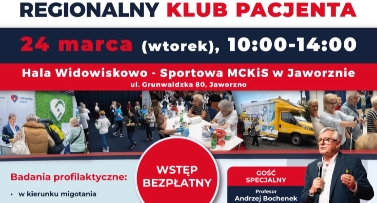 NEWS, Bezpłatne badania mieszkańców regionu Regionalny Pacjenta marca Jaworznie - zdjęcie, fotografia