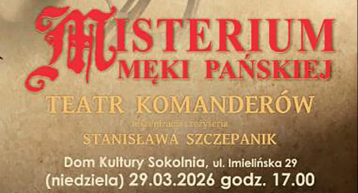 Sztuki sceniczne, Misterium Męki Pańskiej ponownie Sokolni - zdjęcie, fotografia