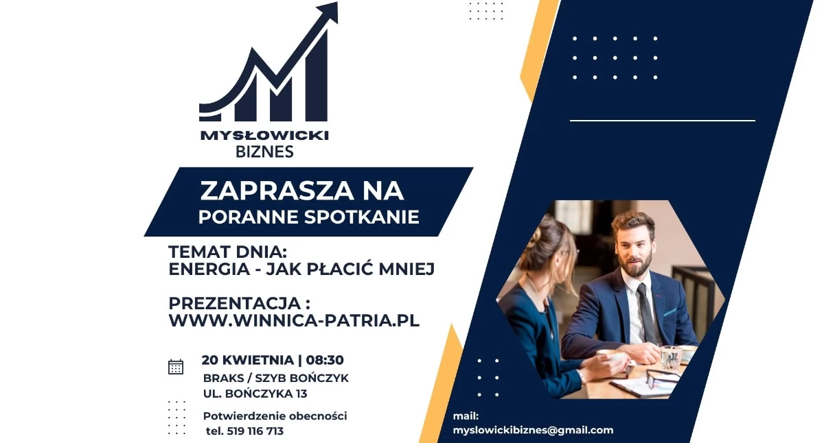 NEWS, spotkanie grupy Biznes Mysłowicki poniedziałek kwietnia - zdjęcie, fotografia