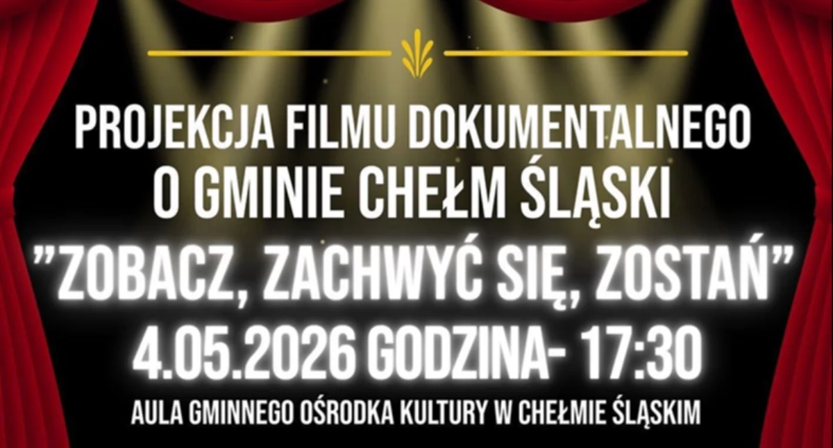 Film, fotografia, Zobacz zachwyć zostań samorządności Chełmu Śląskiego bezpłatny pokaz filmu - zdjęcie, fotografia