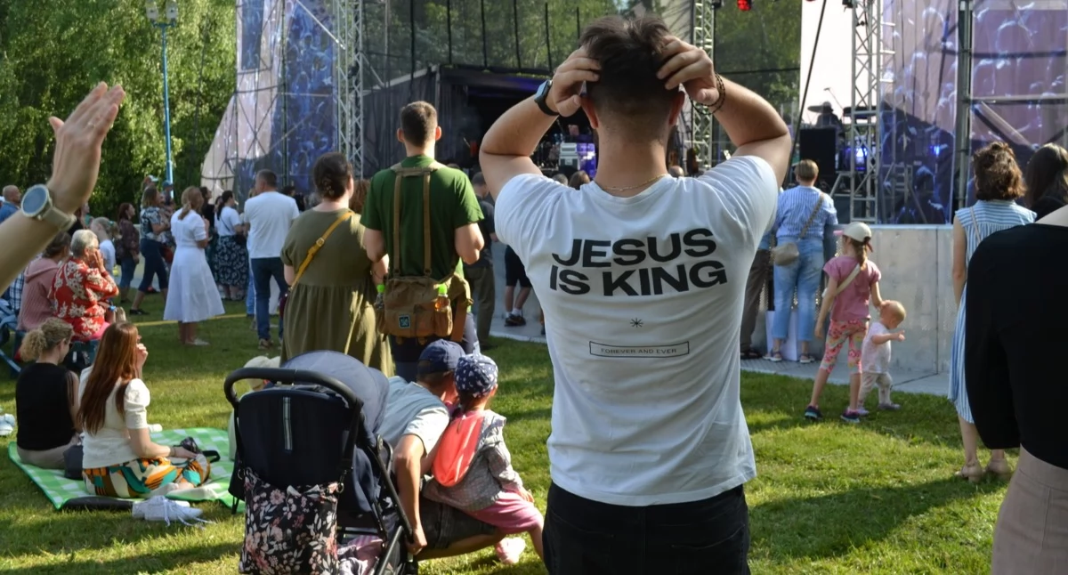 Rozrywka, Koncert Bądź Jezus Parku Zamkowym Mysłowicach - zdjęcie, fotografia