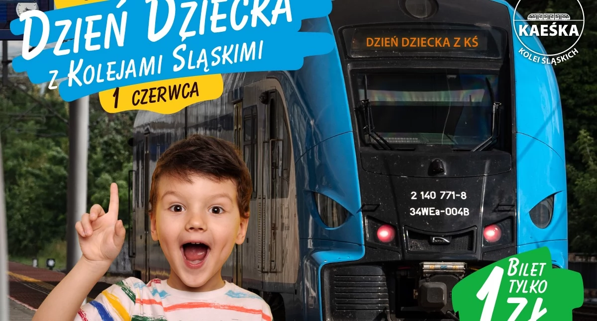 NEWS, Dzień Dziecka Kolejami Śląskimi złotówkę - zdjęcie, fotografia