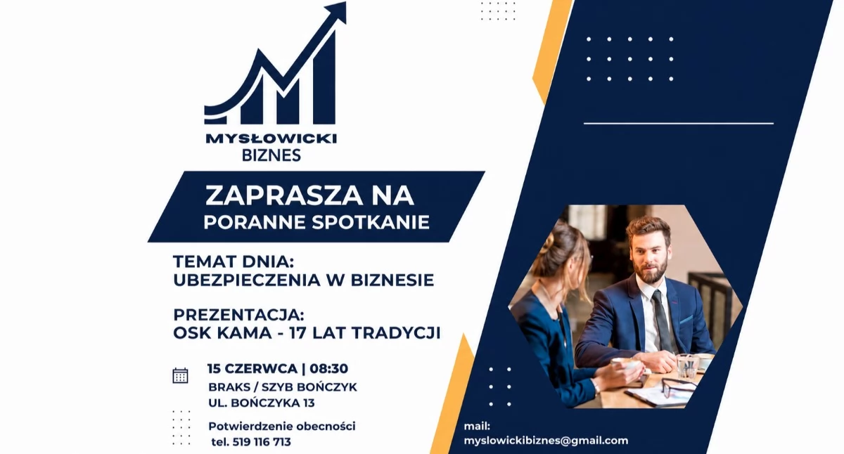 BIZNES I INWESTYCJE, Ubezpieczenia biznesie Mysłowicki Biznes zaprasza kolejne spotkanie - zdjęcie, fotografia