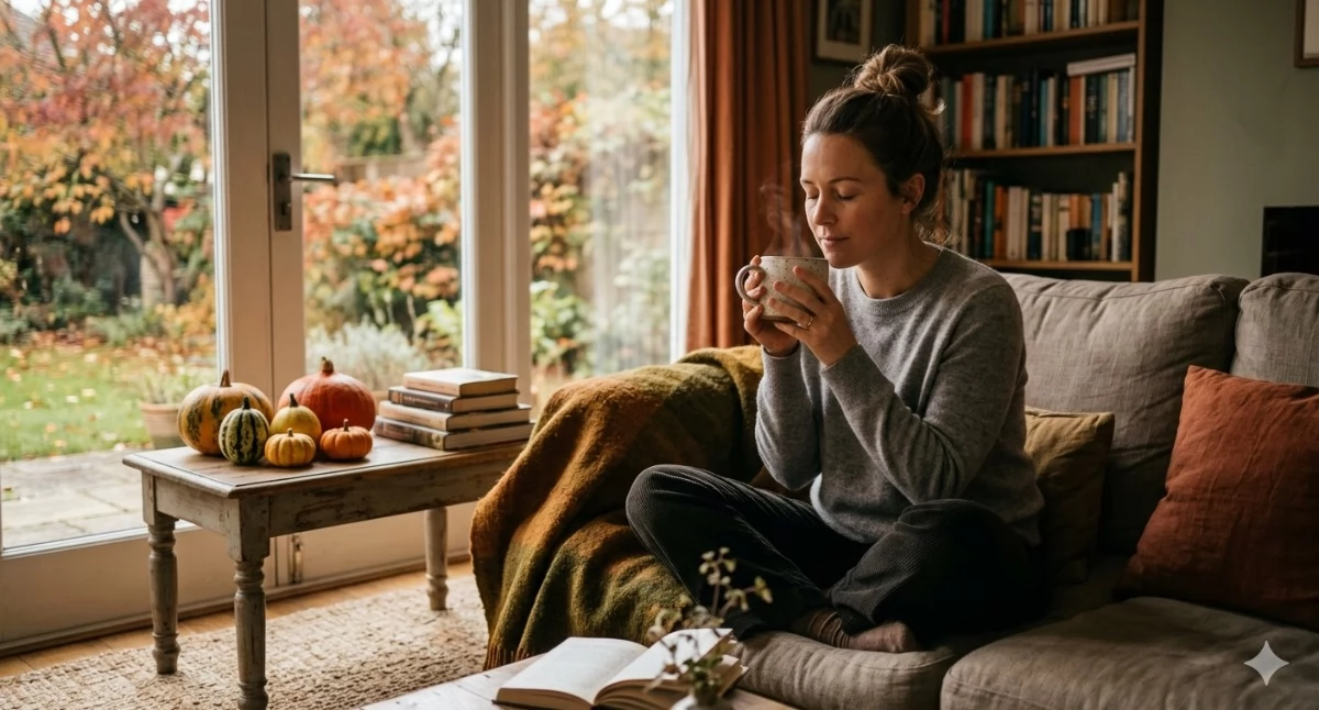 Informator gospodarczo reklamowy, Lampa podczerwień jesienno zimowej rutynie wellness - zdjęcie, fotografia