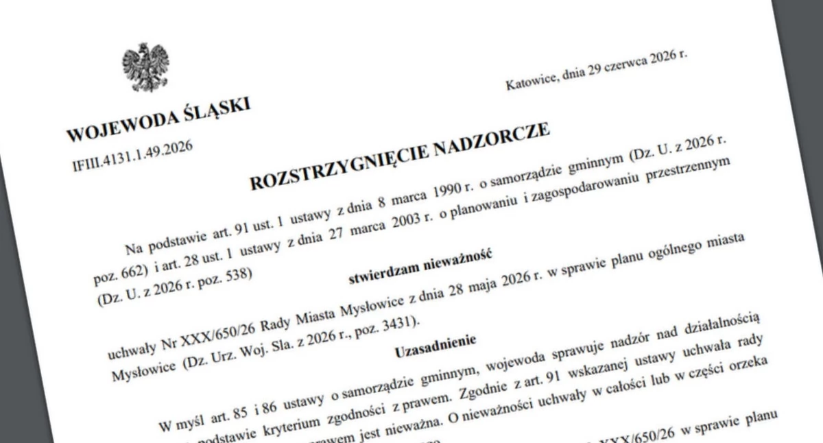 NEWS, Ogólny Mysłowic unieważniony przez wojewodę sląskiego - zdjęcie, fotografia