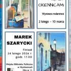 Obrazy Marka Szaryckiego w bibliotece