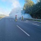 Pożar samochodu na A4