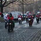 Mikołaje na na motocyklach podarowali prezenty dzieciom
