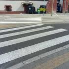 Pasy na przejściach przy nowym rondzie po prawkach