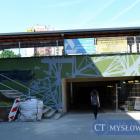 Mural na stacji kolejowej Mysłowice