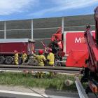 Wypadek i zablokowana droga S1 na wysokości Mysłowic. Fot. KMP Mysłowice