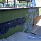 Mural na stacji kolejowej Mysłowice