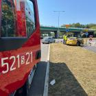 Poważny wypadek na skrzyżowaniu. Fot. PSP Mysłowice