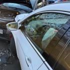 Kolizja Hyundaia z Citroenem na granicy z Niwką