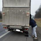 Wypadek i pożar na autostradzie A4. Fot. PSP Mysłowice