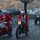 Mikołaje na na motocyklach podarowali prezenty dzieciom