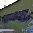 Mural na stacji kolejowej Mysłowice