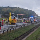 Wypadek na A4. Fot. screen Informacje Drogowe Jaworzno i Okolice