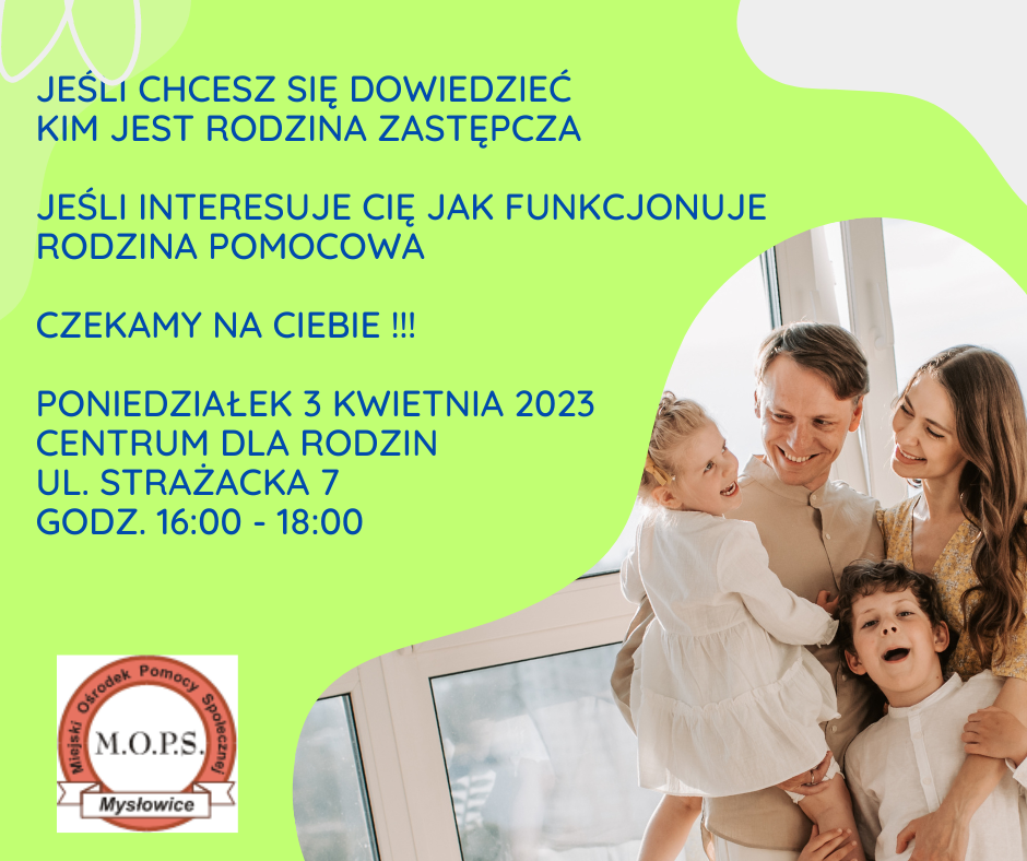 Jak zostać rodziną zastępczą? Dowiesz się na spotkaniu organizowanym